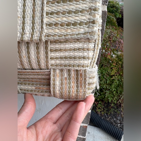 Vintage Woven Beige and Cream Shoulder Bag Bertini Italy - Picture 7 of 10